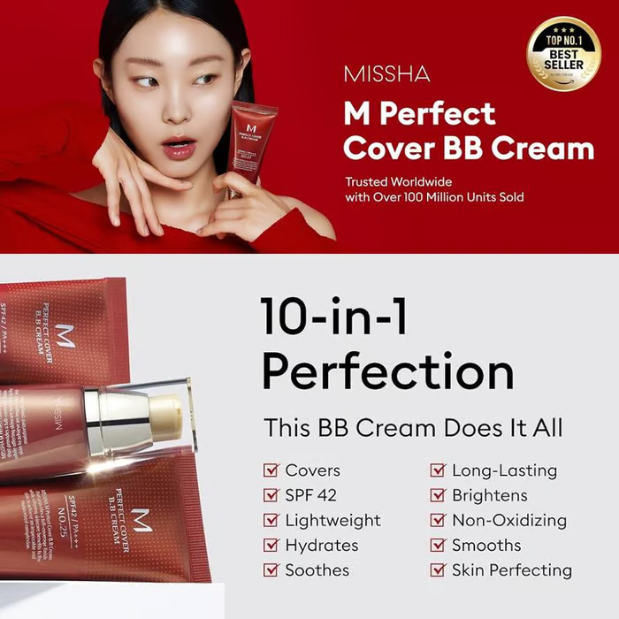 ✨ M Perfect Cover BB Cream SPF 42 PA+++