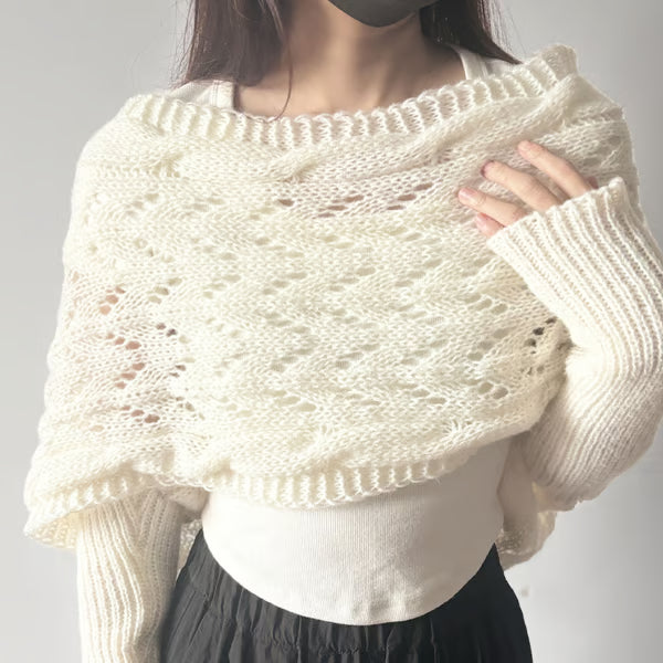 🧶Women's Knitted Double Sleeve Scarf🧣