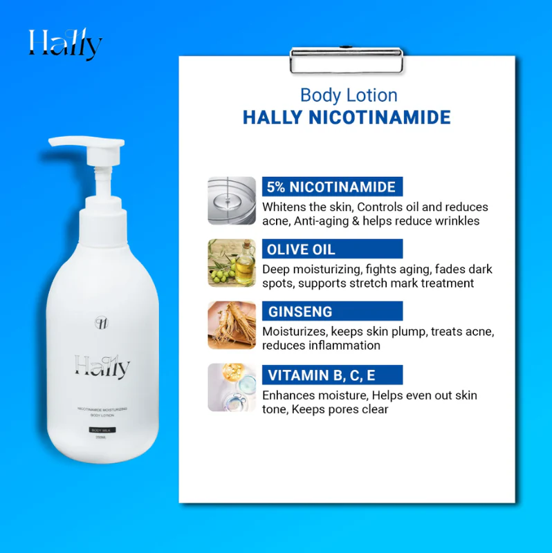 🔥Original Hally Niacinamide Whitening Body Lotion🔥