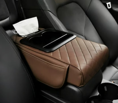 Multifunctional PU Leather Car Armrest Box Mat