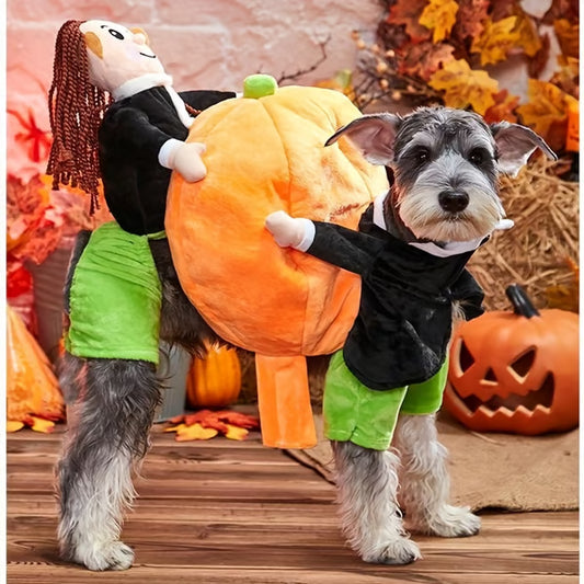 🎃Dog & Cat Pumpkin Halloween Costume