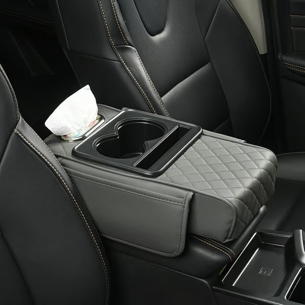 Multifunctional PU Leather Car Armrest Box Mat