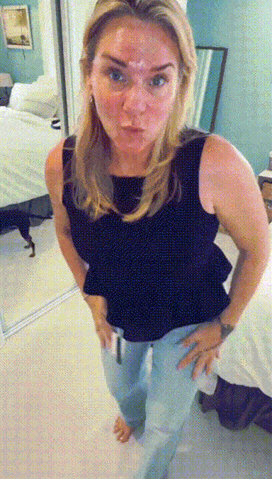 💥 Vintage Wash Plus-Size Jeans — Stretchy, Tummy Control & Straight Leg Fit