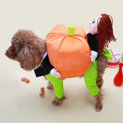 🎃Dog & Cat Pumpkin Halloween Costume