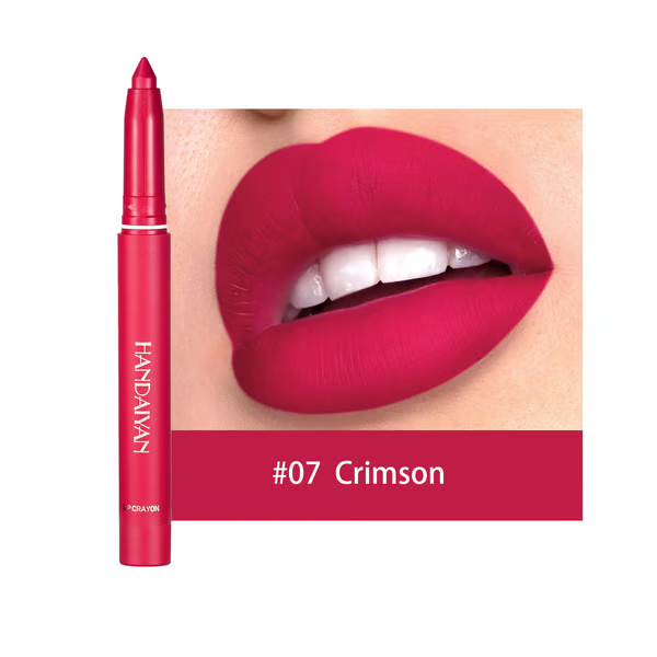 💄Say Goodbye to Smudges! 💄 Rotating Matte Lipstick Pencils – Long-Lasting, Sharpenable & On Sale Now!