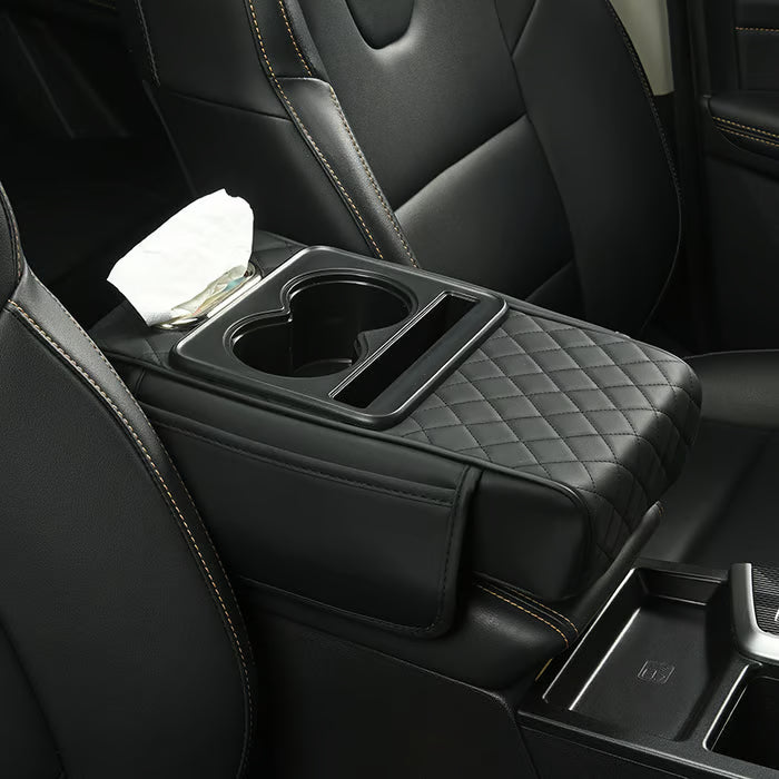 Multifunctional PU Leather Car Armrest Box Mat