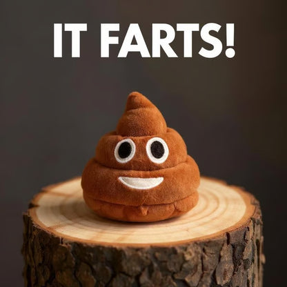 🎁Lowest price ever💥Funny Talking Poop Plush Toy – Makes Fart Sounds!