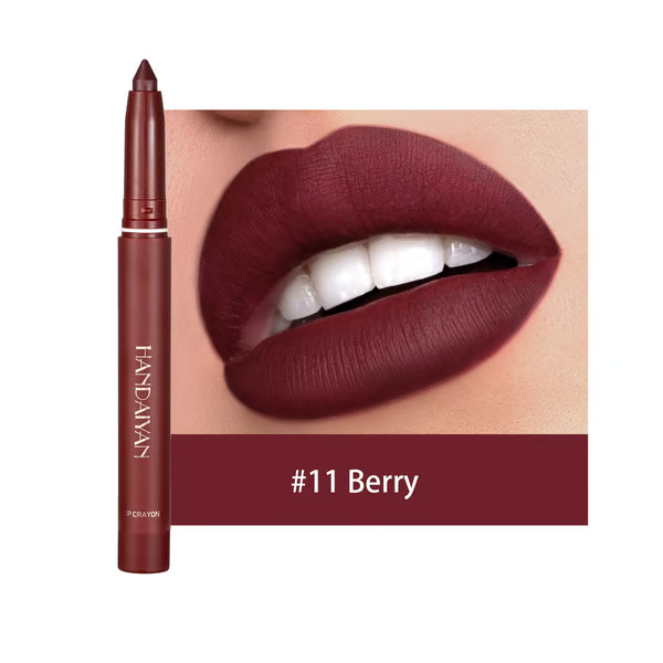 💄Say Goodbye to Smudges! 💄 Rotating Matte Lipstick Pencils – Long-Lasting, Sharpenable & On Sale Now!