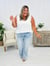 💥 Vintage Wash Plus-Size Jeans — Stretchy, Tummy Control & Straight Leg Fit