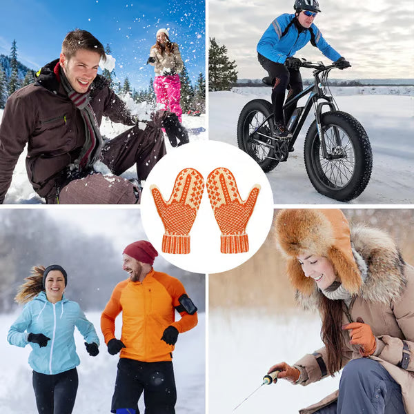 🔥LAST DAY 50% OFF - The "Naughty List" Mittens | Cozy Knit with a Hidden Attitude🖕✨