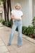 💥 Vintage Wash Plus-Size Jeans — Stretchy, Tummy Control & Straight Leg Fit