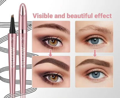 🔥BUY 1 GET 1 FREE --First special offer in 2026🔥Waterproof Micro-Fork Eyebrow Pencil, Long-Lasting Brow Pen for Natural Hair-Like Strokes